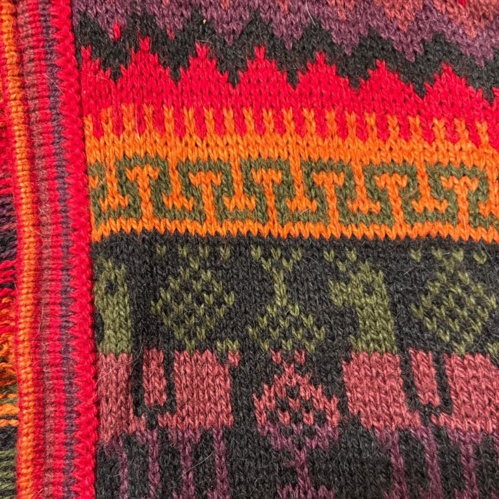Women's Multicolor Aztec Patterned Cardigan - Picture 5 of 8